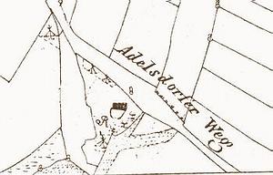 Riedelshäuslein im Urkatasterplan ca. 1830